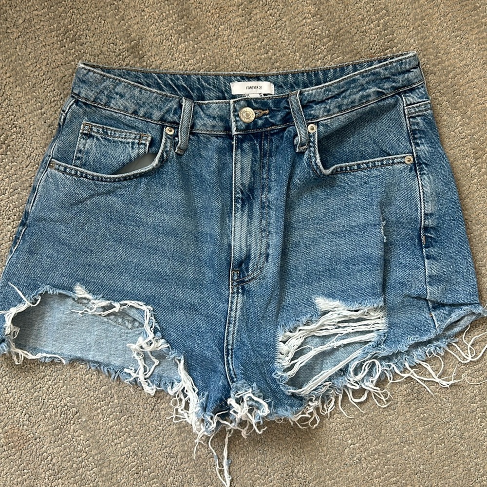 Forever 21 - high waisted jean short